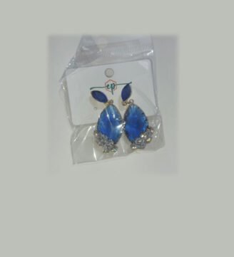Blue Jewel Drop Earrings