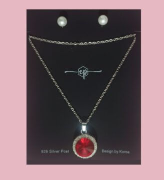 Dazzling-Crystal-Pendant-with-earrings