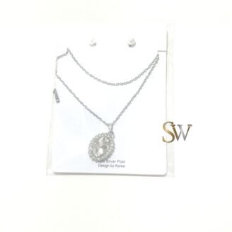 Elegant-Crystal-Pendant-Necklace-Set-–-Silver-Chain-with-Earrings-pid-116