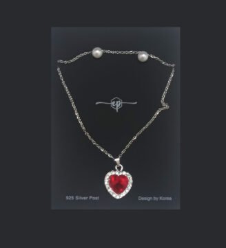 Red-Crystal-Drop-&-Pearl-Accent-Jewelry-Set-images