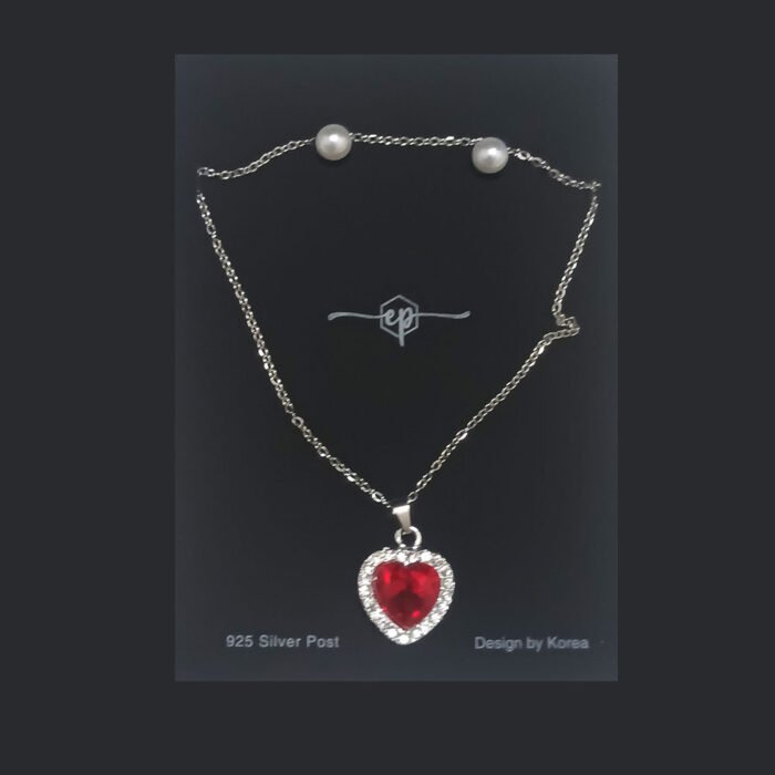 Red-Crystal-Drop-&-Pearl-Accent-Jewelry-Set-images