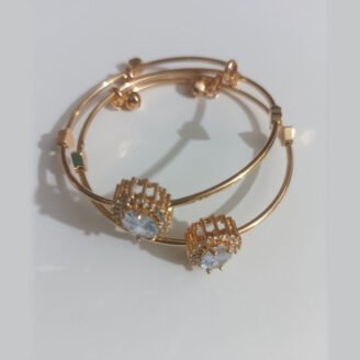 Sparkling-Gold-Toned-Charm-Bangle-Set-pid-125