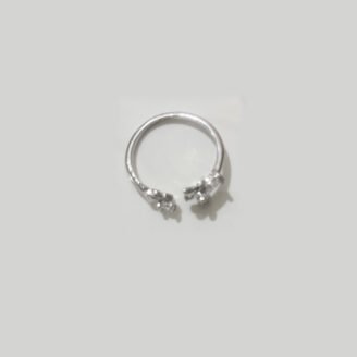 Twin-Spark-–-Open-Ended-Silver-Adjustable-Ring-with-Dual-Stone-Design-pid-135