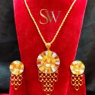 Dubai-Gold-Polish-Necklace-and-Matching-Earrings-img2