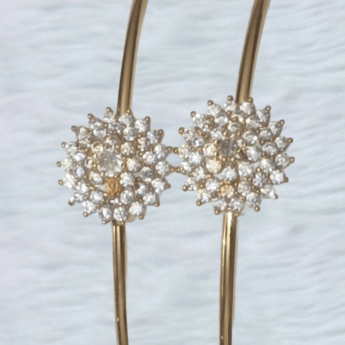 Elegant-Golden-Crystal-Charm-Bracelet-Set-image