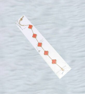 Real-Gold-Clover-Charm-Bracelet