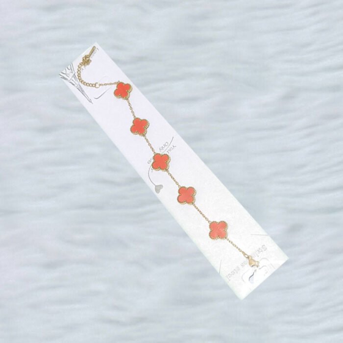 Real-Gold-Clover-Charm-Bracelet