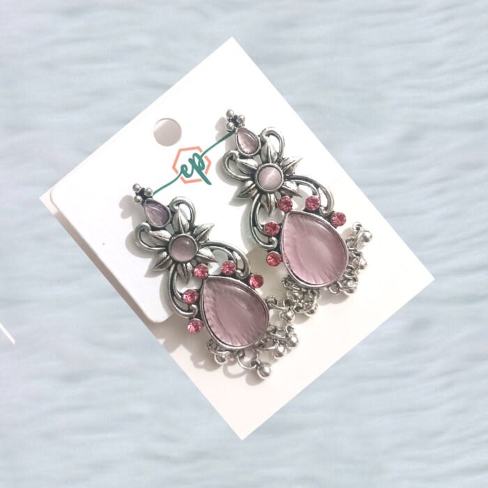 Rosé-Radiance-Teardrop-Earrings-Saajworld