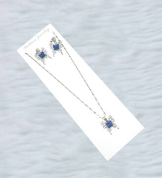 saajworld-blue-butterfly-chain-necklace-earring
